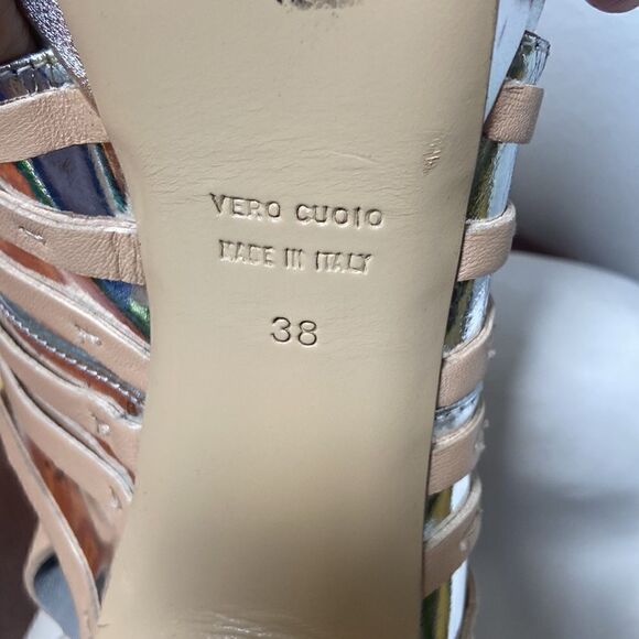 Nanette lepore Silver Heels Size EU 38 - Picture 11 of 12